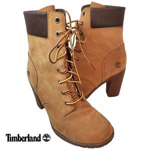 Timberland Earthkeepers Glancy 6" Shaft Boots Wheat Pet Laces Women's Size 6